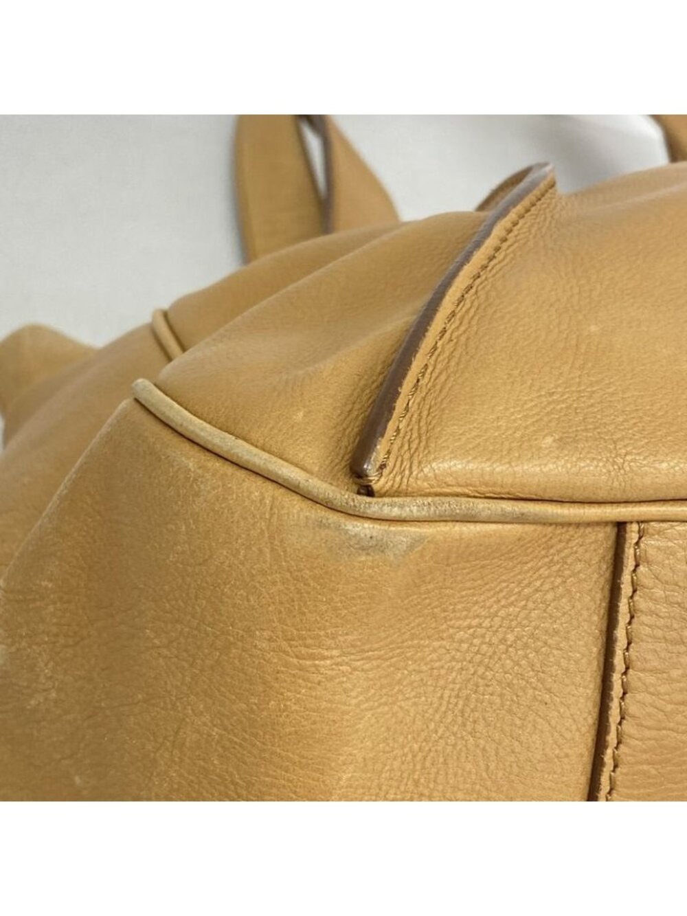 Celine Tote Leather Light Brown Champagne Gold - Picture 6 of 10